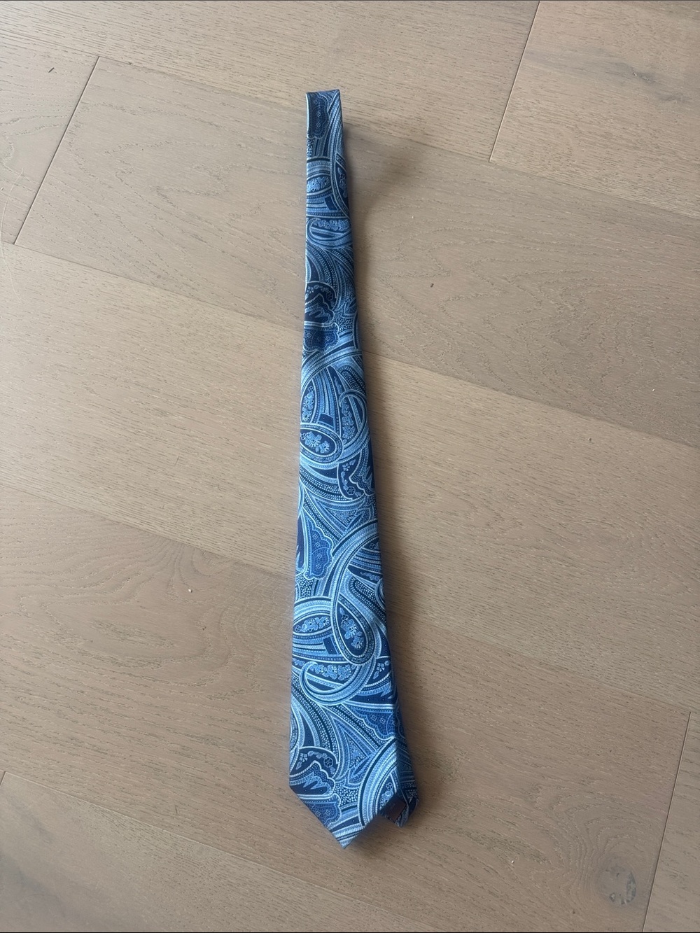 Tasso Elba Blue Paisley Silk Tie